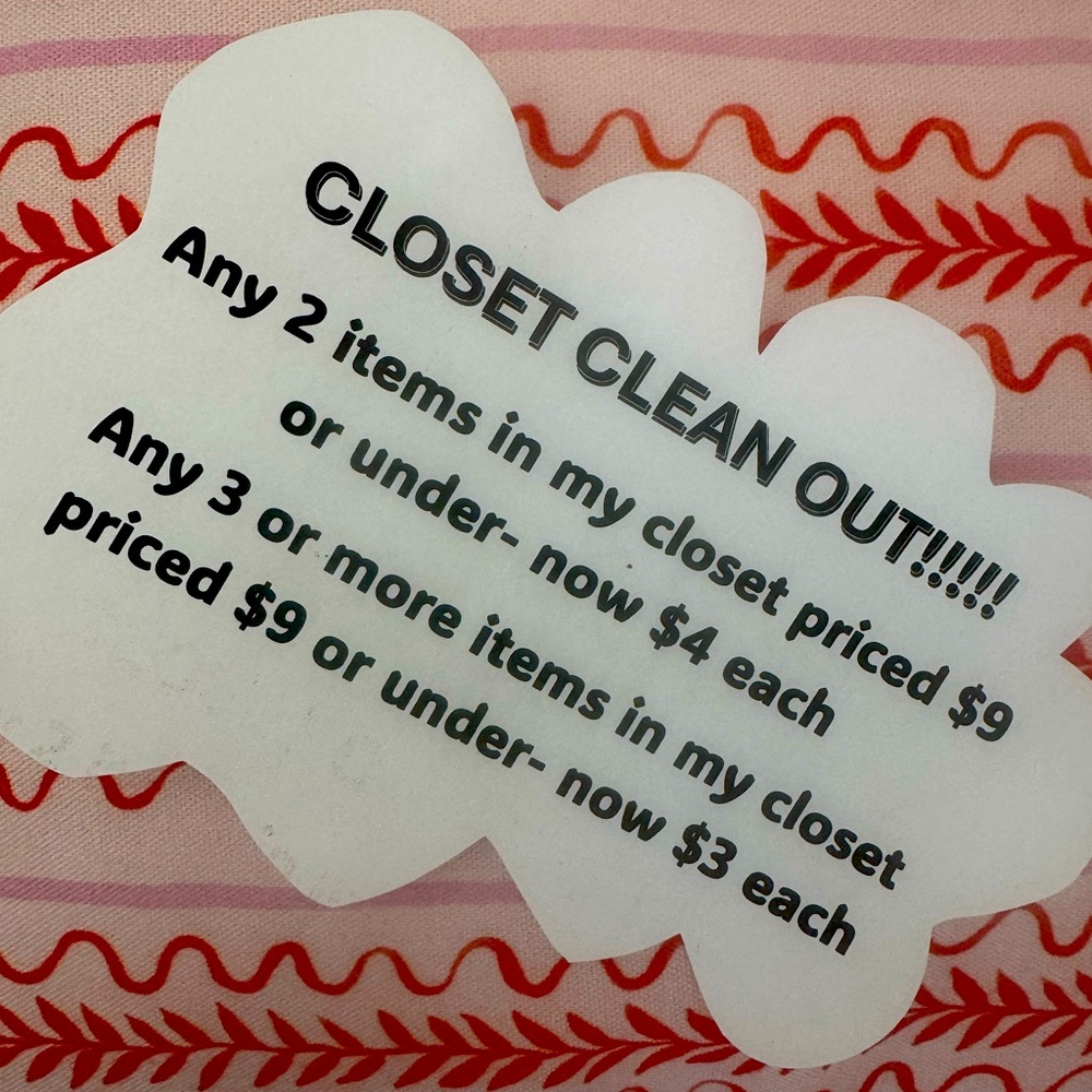 Closet clean out!